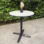Voir la diapositive 2 : Paris Prix Table de Jardin Ronde  Bistro  60cm Blanc