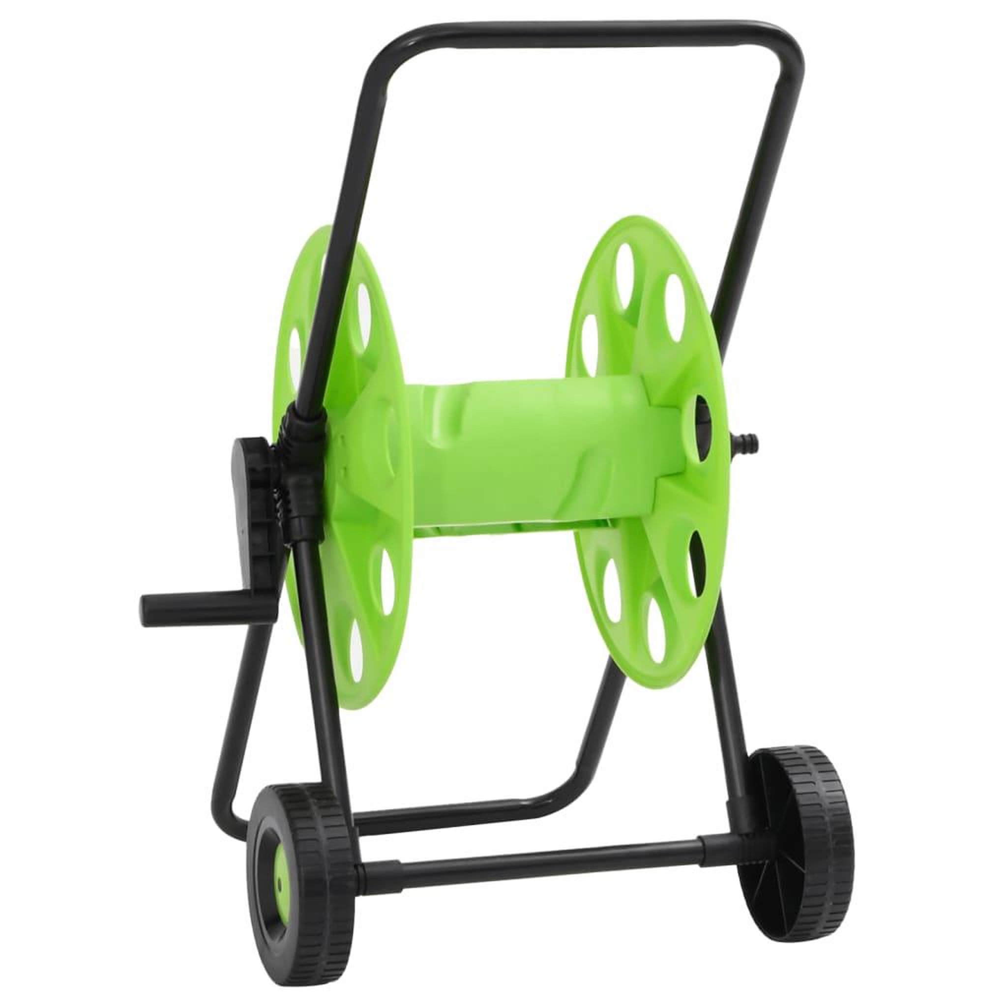 Voir la diapositive 5 : VIDAXL Chariot enrouleur vert pour tuyau de 60 m 1/2  acier