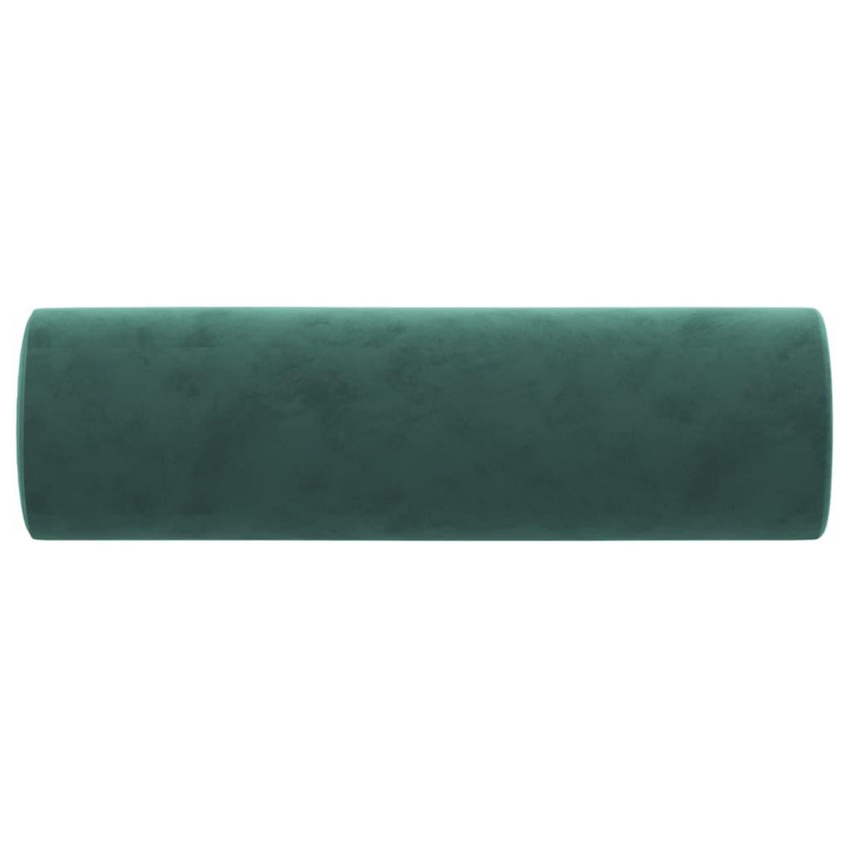 VIDAXL Coussins decoratifs lot de 2 Vert fonce Ø15x50 cm Velours