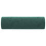 Voir la diapositive 4 : VIDAXL Coussins decoratifs lot de 2 Vert fonce Ø15x50 cm Velours