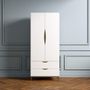 Voir la diapositive 6 : Paris Prix Armoire 2 Portes Design  Kobe  195cm Blanc