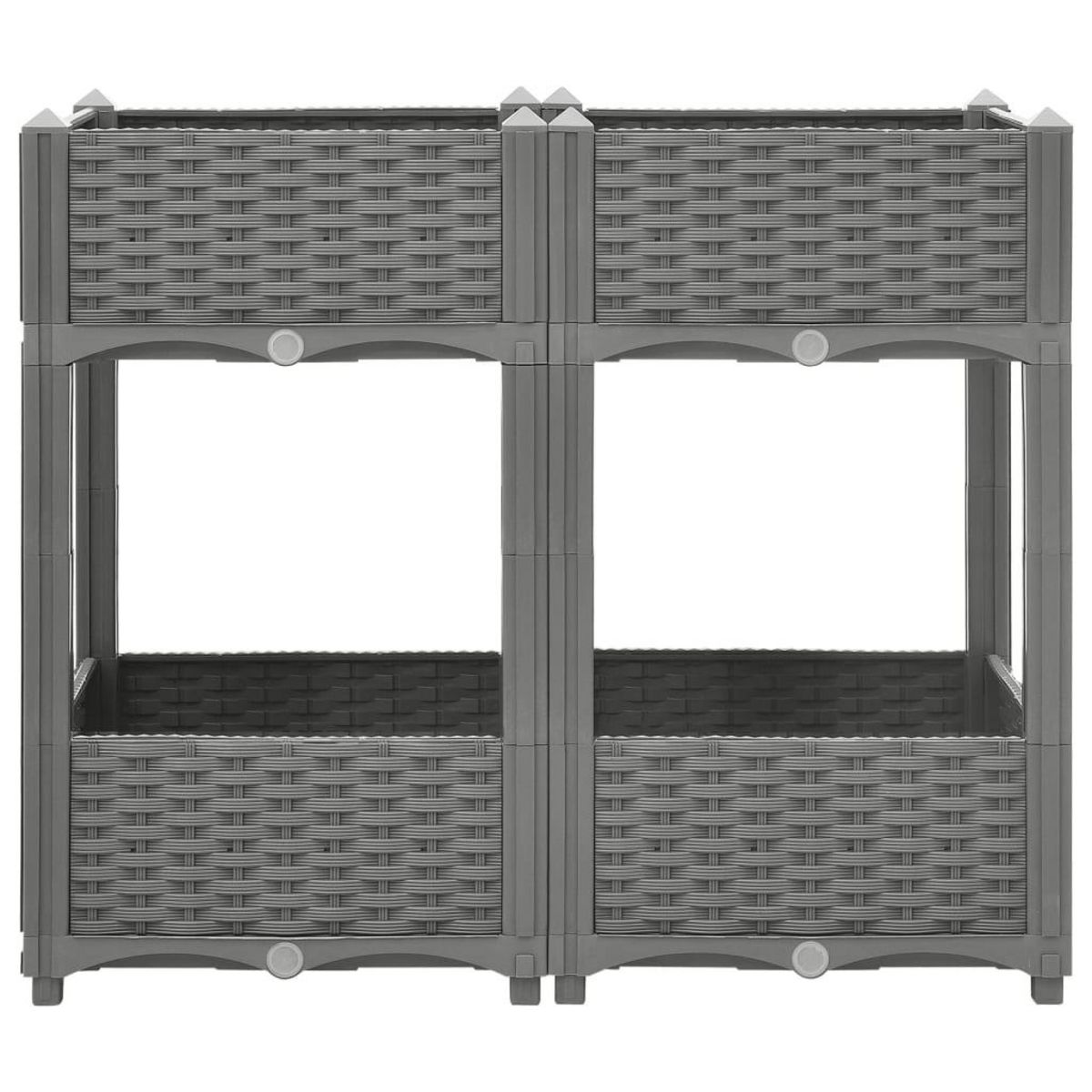 VIDAXL Lit sureleve 80x40x71 cm Polypropylene