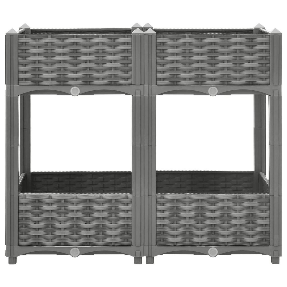 VIDAXL Lit sureleve 80x40x71 cm Polypropylene