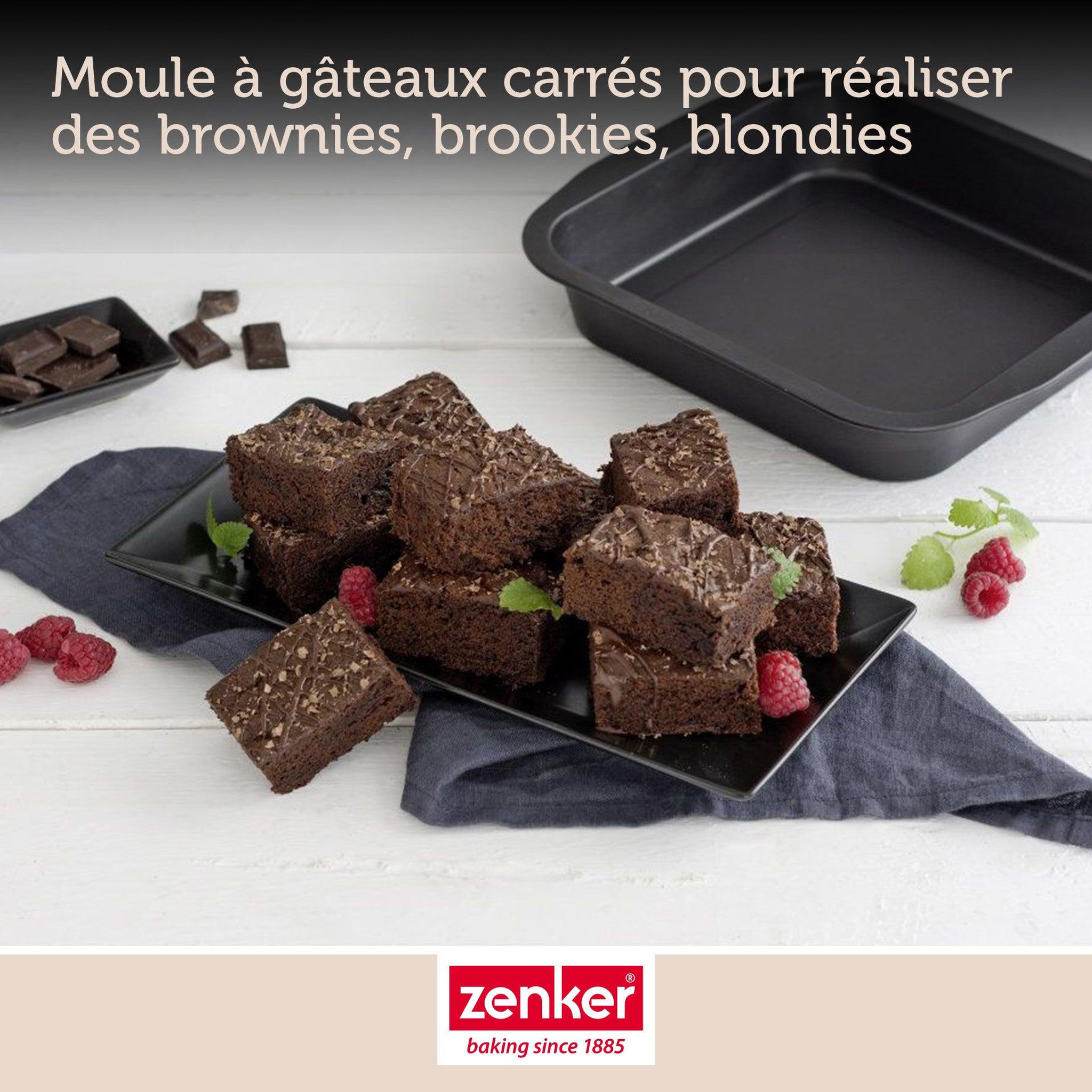 Voir la diapositive 4 : ZENKER Lot de 2 moules à brownies 27 x 26 cm zenker special creative