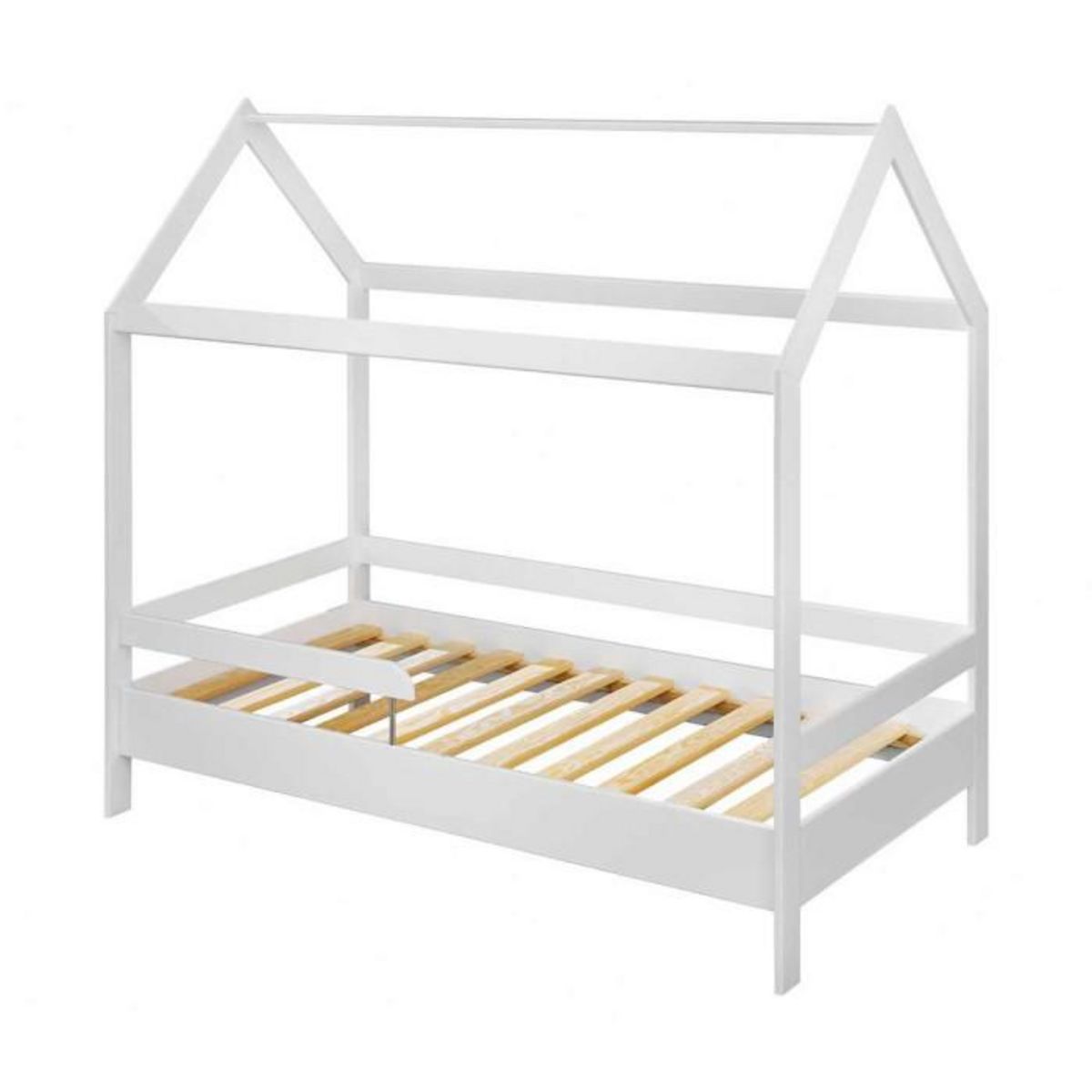 Paris Prix Lit Cabane Enfant  Tymmi House  80x160cm Blanc Mat