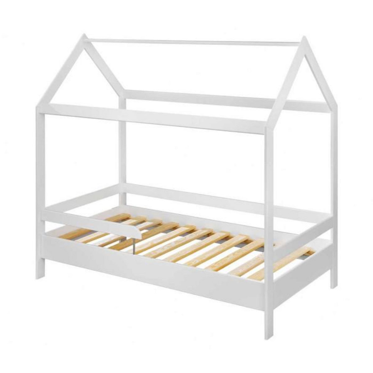 Paris Prix Lit Cabane Enfant  Tymmi House  80x160cm Blanc Mat