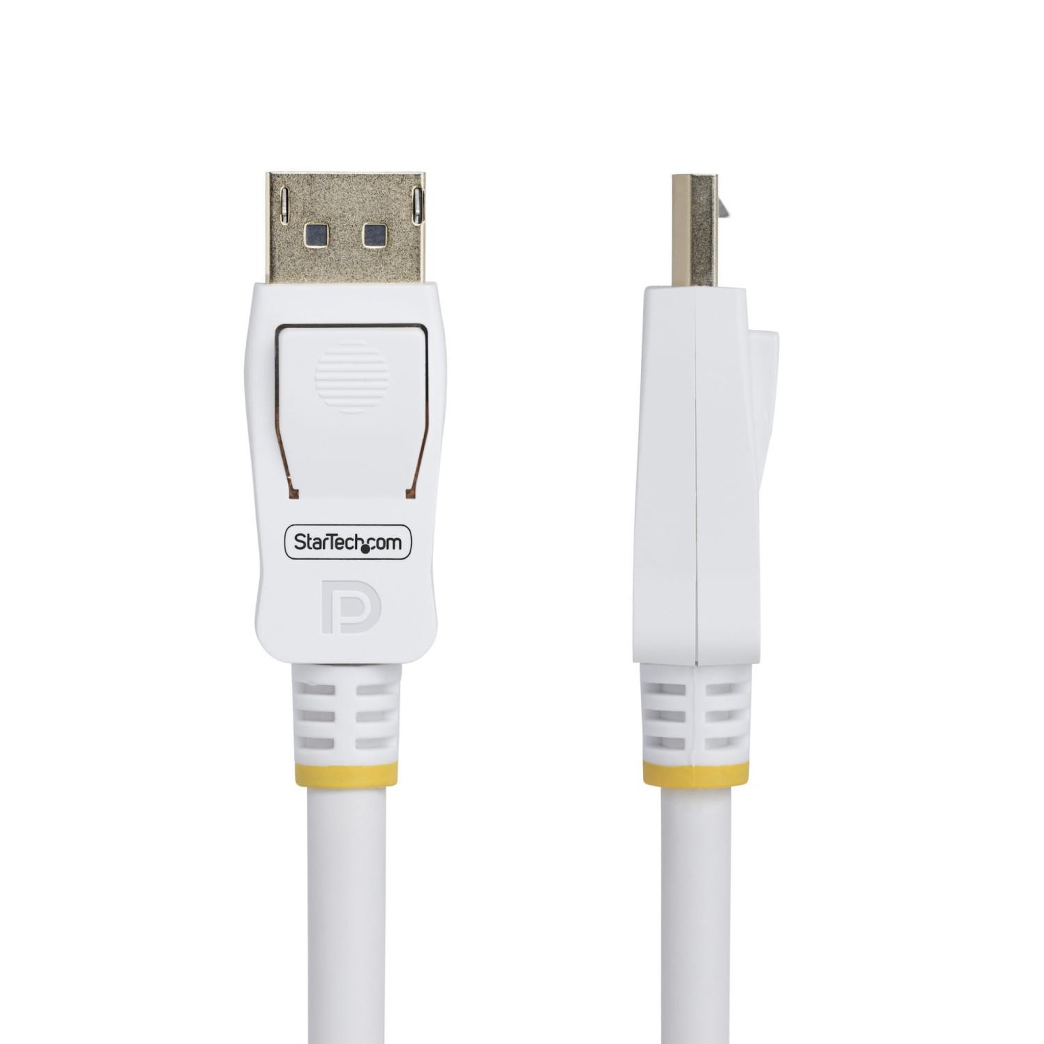 Voir la diapositive 3 : Startech Startech.com câble displayport 1.2 de 3m blanc certifié vesa, 4k 60hz, 21.6gbps, connecteurs dp verrouillables, câble displayport dp 1.2, câble de moniteur dp, m/m