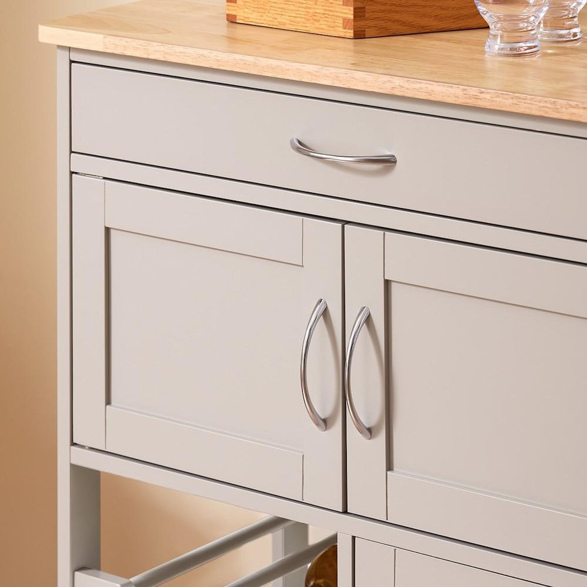 SOBUY SoBuy - Chariot De Cuisine à un tiroir - Moderne - FKW45