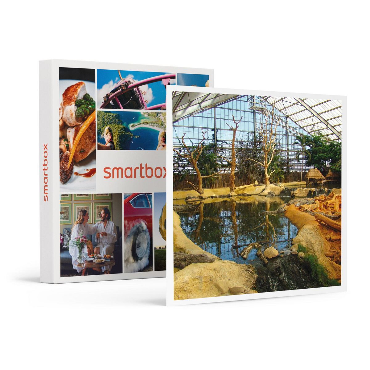 Smartbox Découverte près de Montélimar : 1 entrée adulte et 1 entrée enfant pour La Ferme aux Crocodiles - Coffret Cadeau Sport & Aventure
