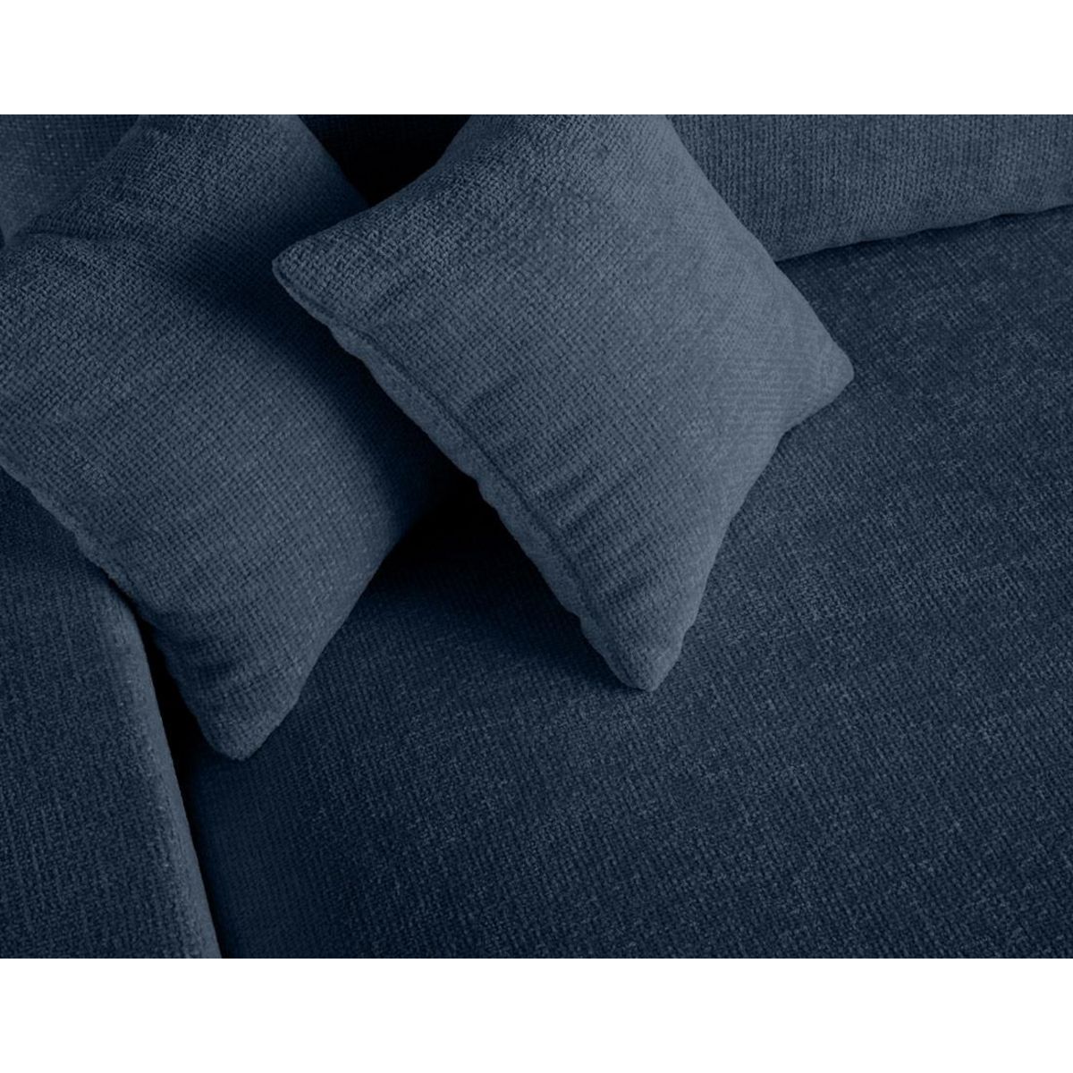 LISA DESIGN Pivoine - canapé panoramique en u - 7 places - convertible avec coffre - en velours texturé