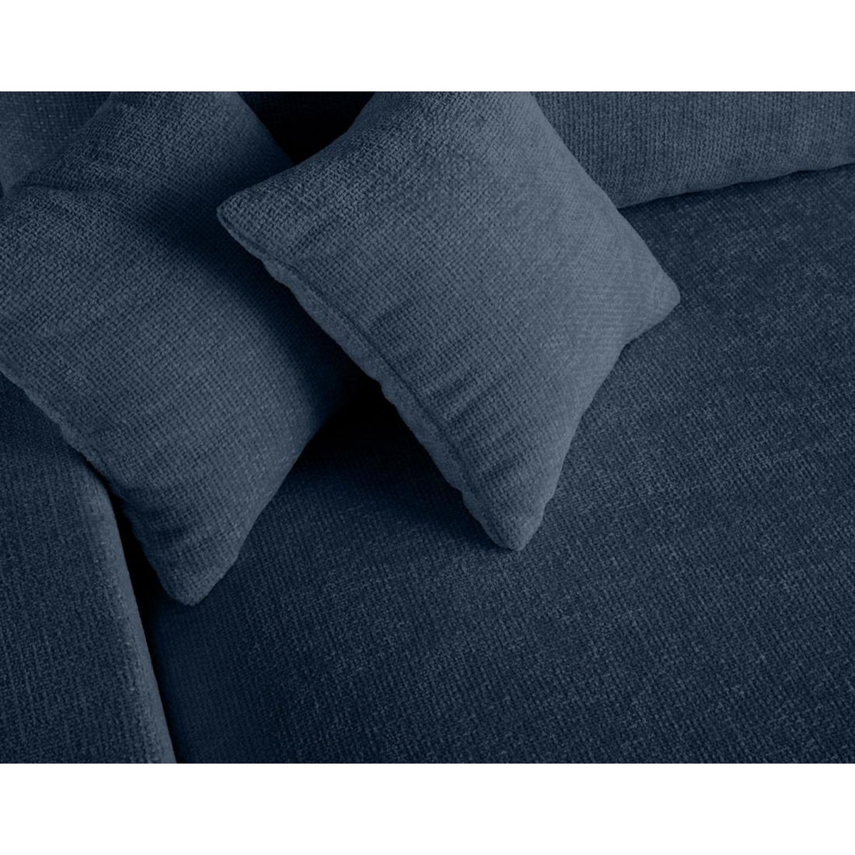 LISA DESIGN Pivoine - canapé panoramique en u - 7 places - convertible avec coffre - en velours texturé