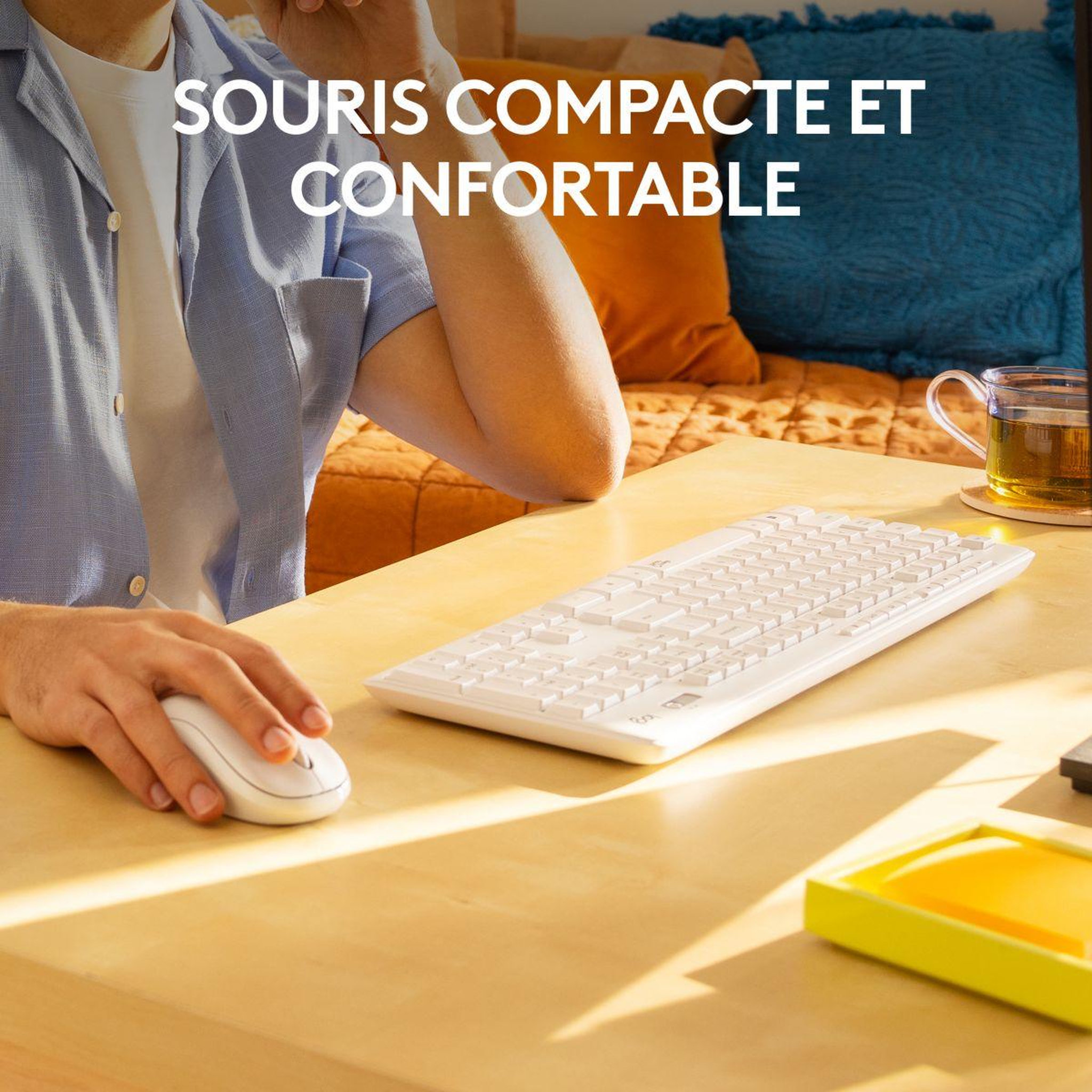Voir la diapositive 4 : Logitech Pack MK295 Silent Wireless Combo White