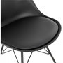Voir la diapositive 6 : Paris Prix Chaise Design  Tripoli  83cm Noir