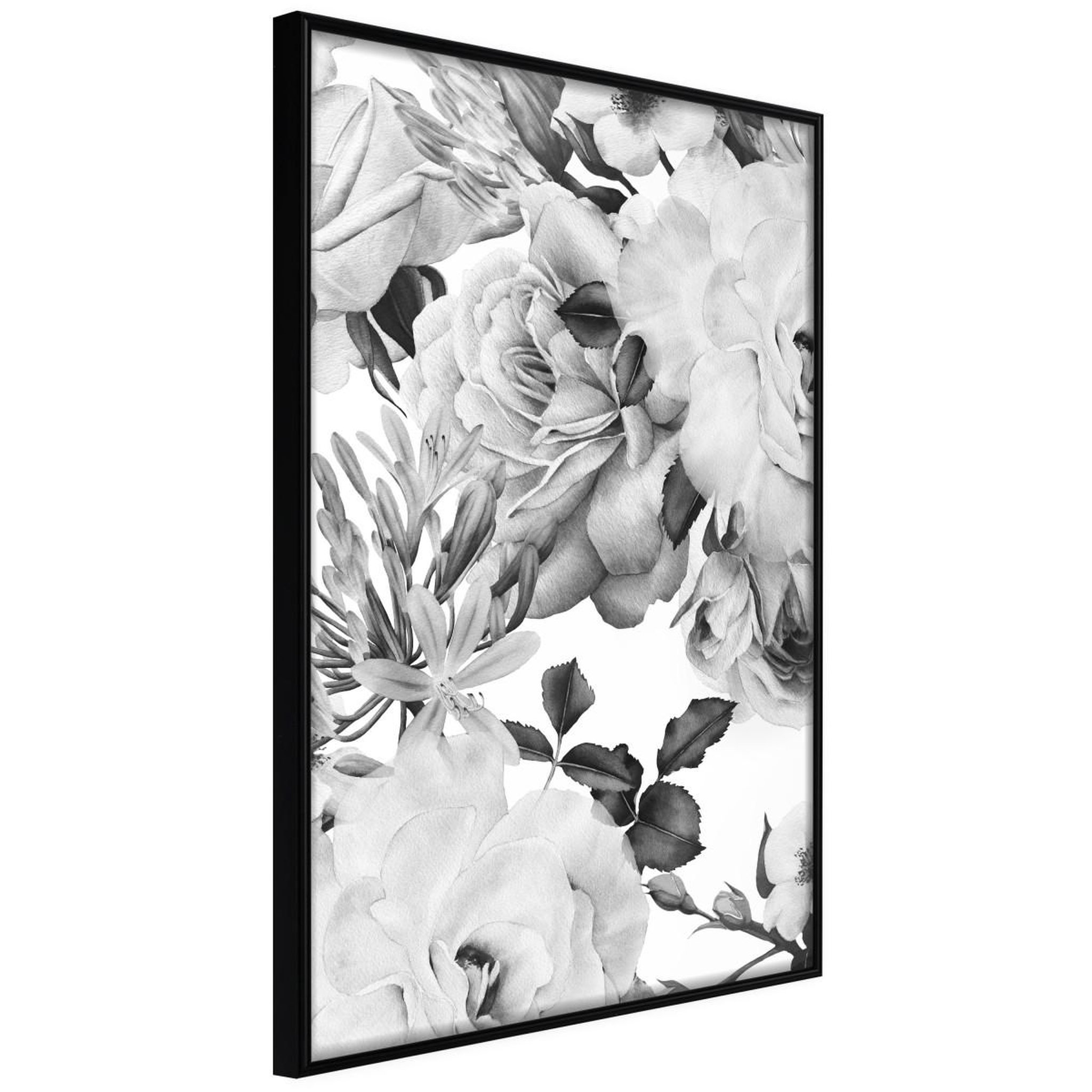 Paris Prix Affiche murale encadrée  black and white nature. Coloris disponibles : Jaune, Noir