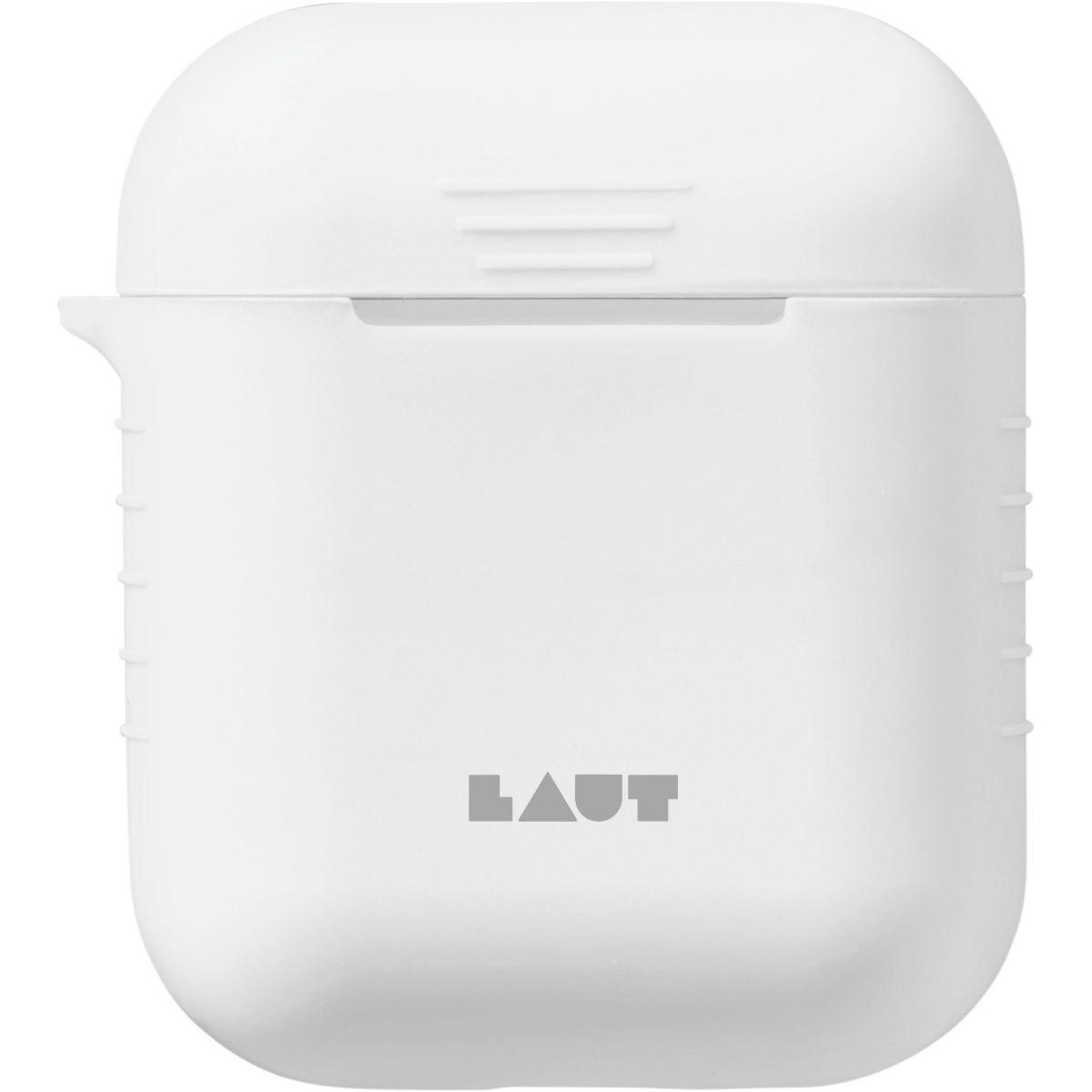 Voir la diapositive 2 : LAUT Coque Airpods Silicone blanc