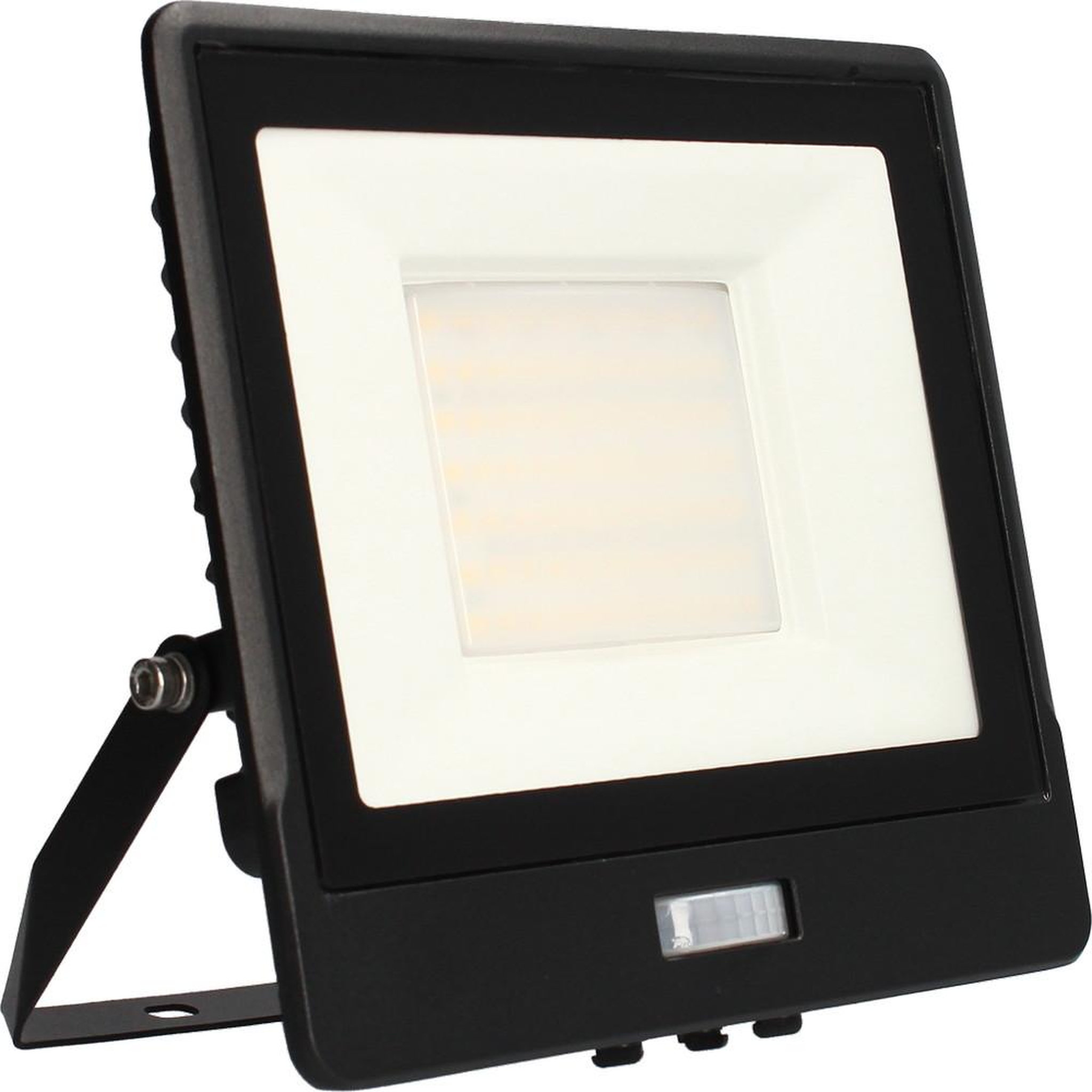 CENTRALE BRICO Projecteur mural alto - 50w, 4000k, 4300lm, noir - détecteur ir
