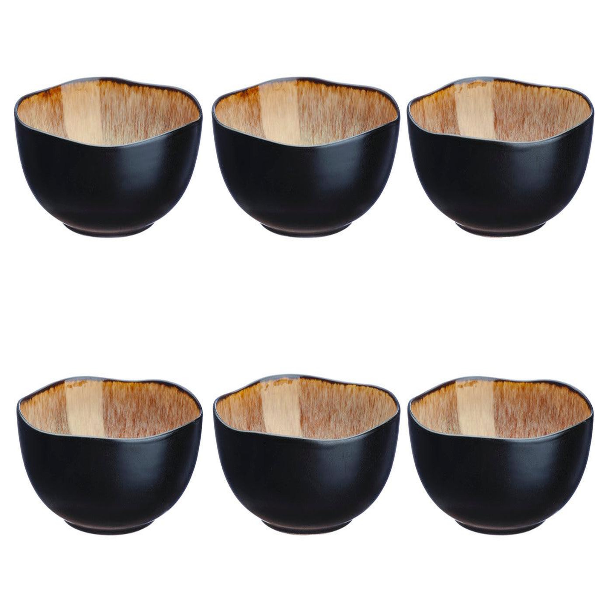 Voir la diapositive 1 : BJORN Bol IRIS Ø16,5cm - 6 pièces - Marron sauvage