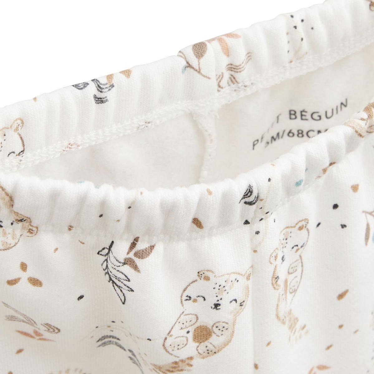 Petit Béguin Ensemble bébé sweat et pantalon en molleton Mini Loutre