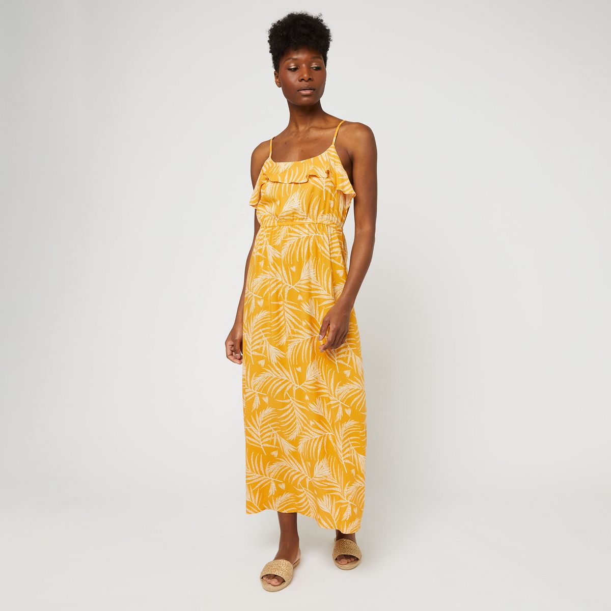 INEXTENSO Robe Jaune femme