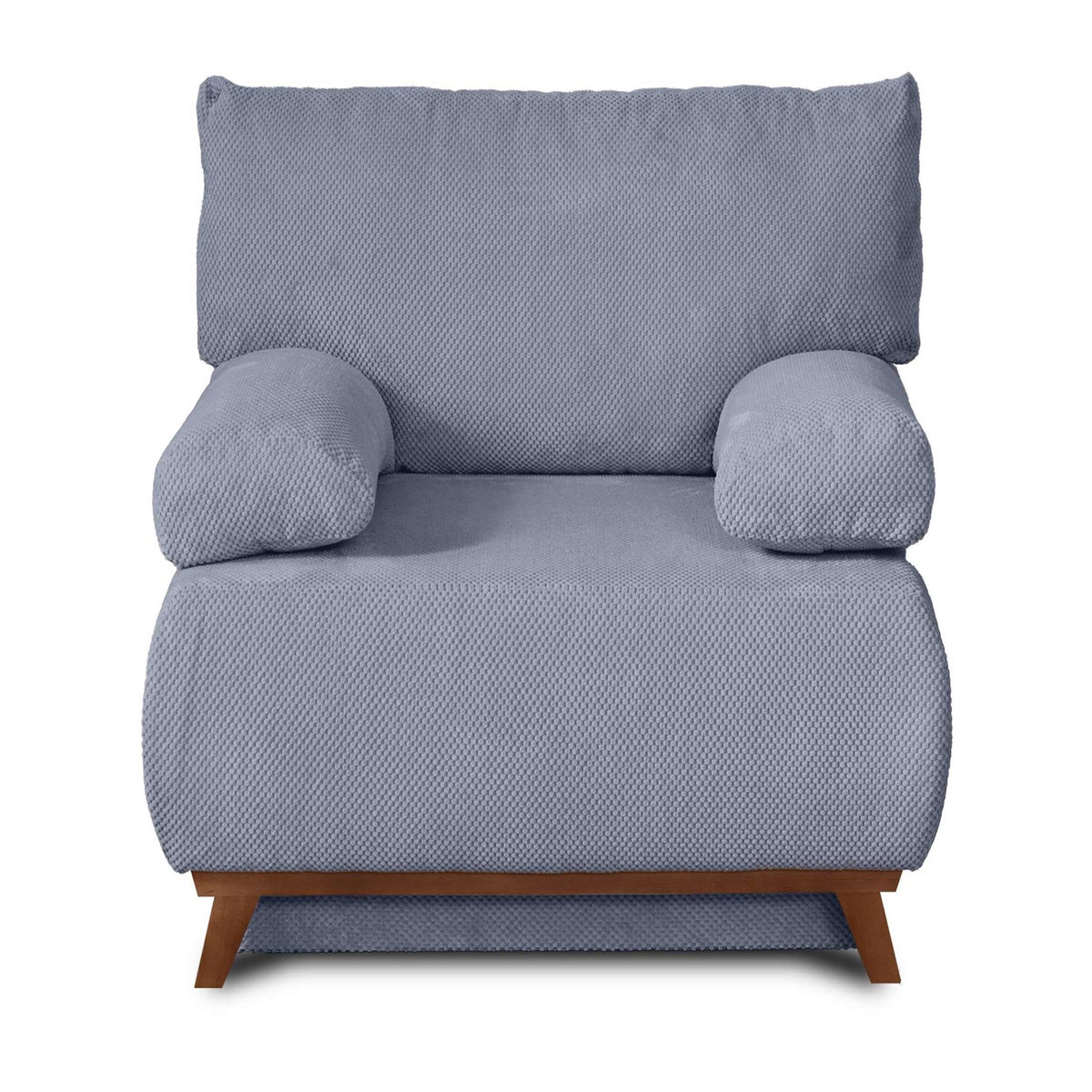 BEST MOBILIER Cristal - fauteuil - convertible avec coffre - en velours texturé