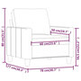 Voir la diapositive 6 : VIDAXL Fauteuil Rouge bordeaux 60 cm Similicuir