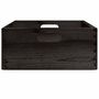 Voir la diapositive 5 : VIDAXL Boîte en bois avec poignees noir 40x30x13 cm bois de pin massif