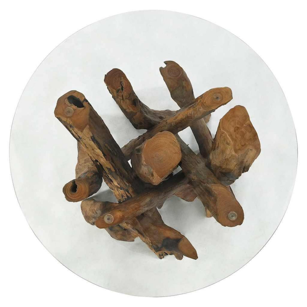 VIDAXL Table basse Bois flottant de teck massif 60 cm