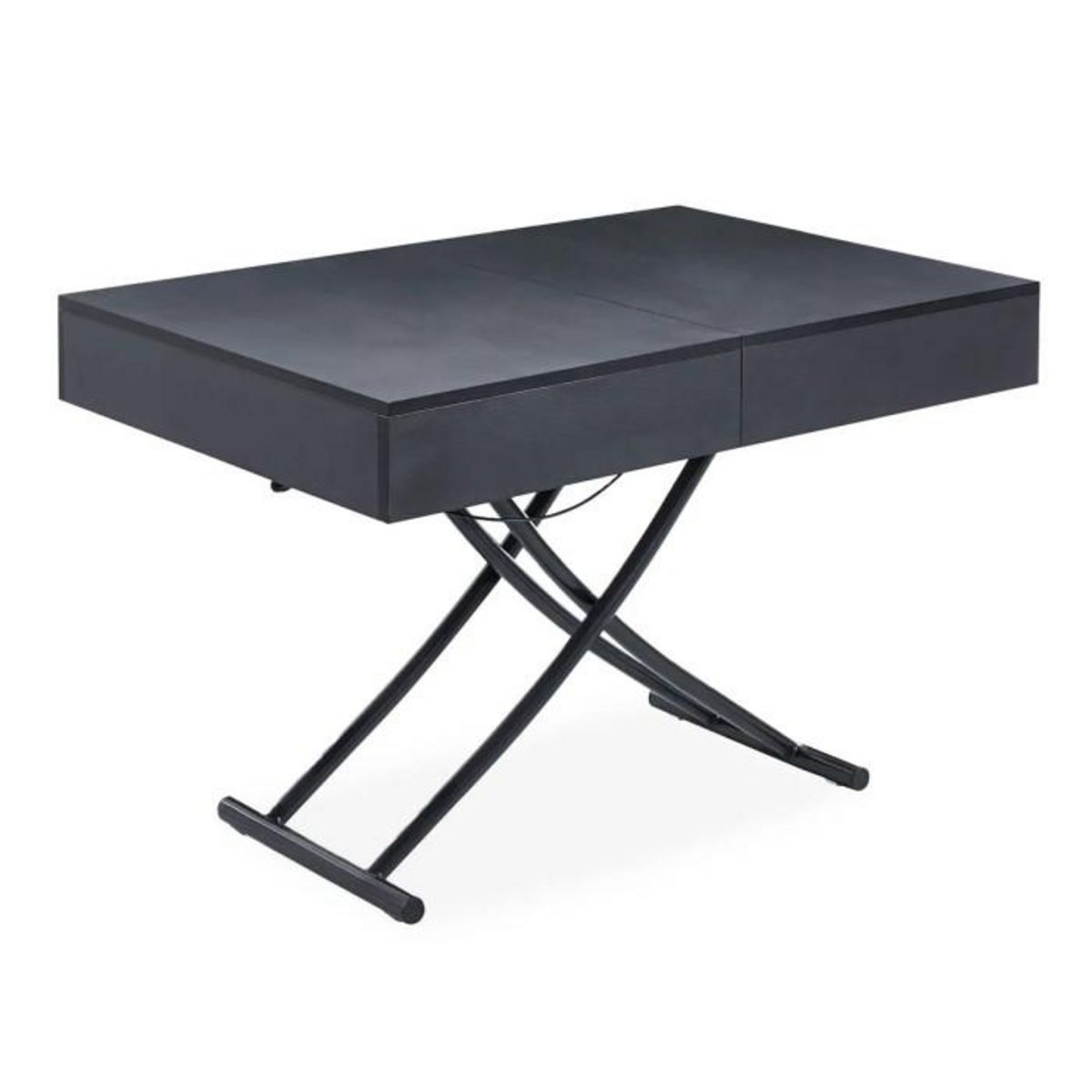 Paris Prix Table Basse Relevable  Lift  120-190cm Noir Mat