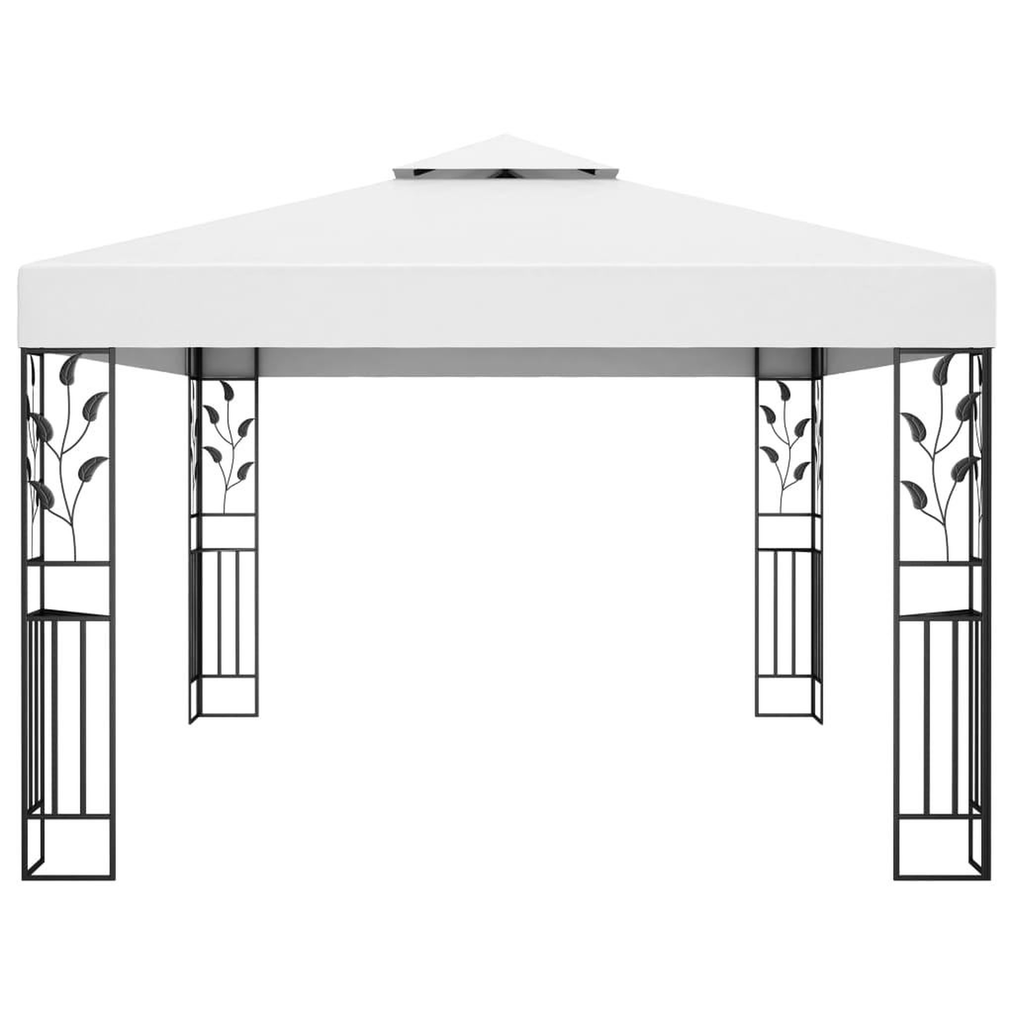 Voir la diapositive 2 : VIDAXL Tonnelle avec double toit 3x4 m Blanc