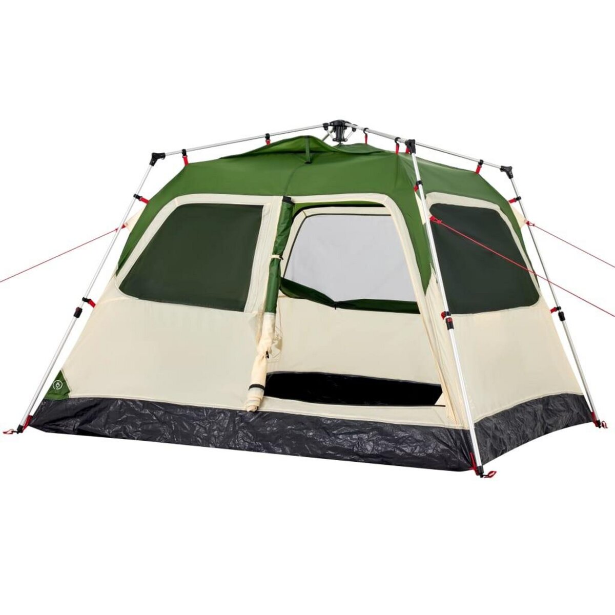 VIDAXL Tente de camping a dome 4 personnes vert liberation rapide