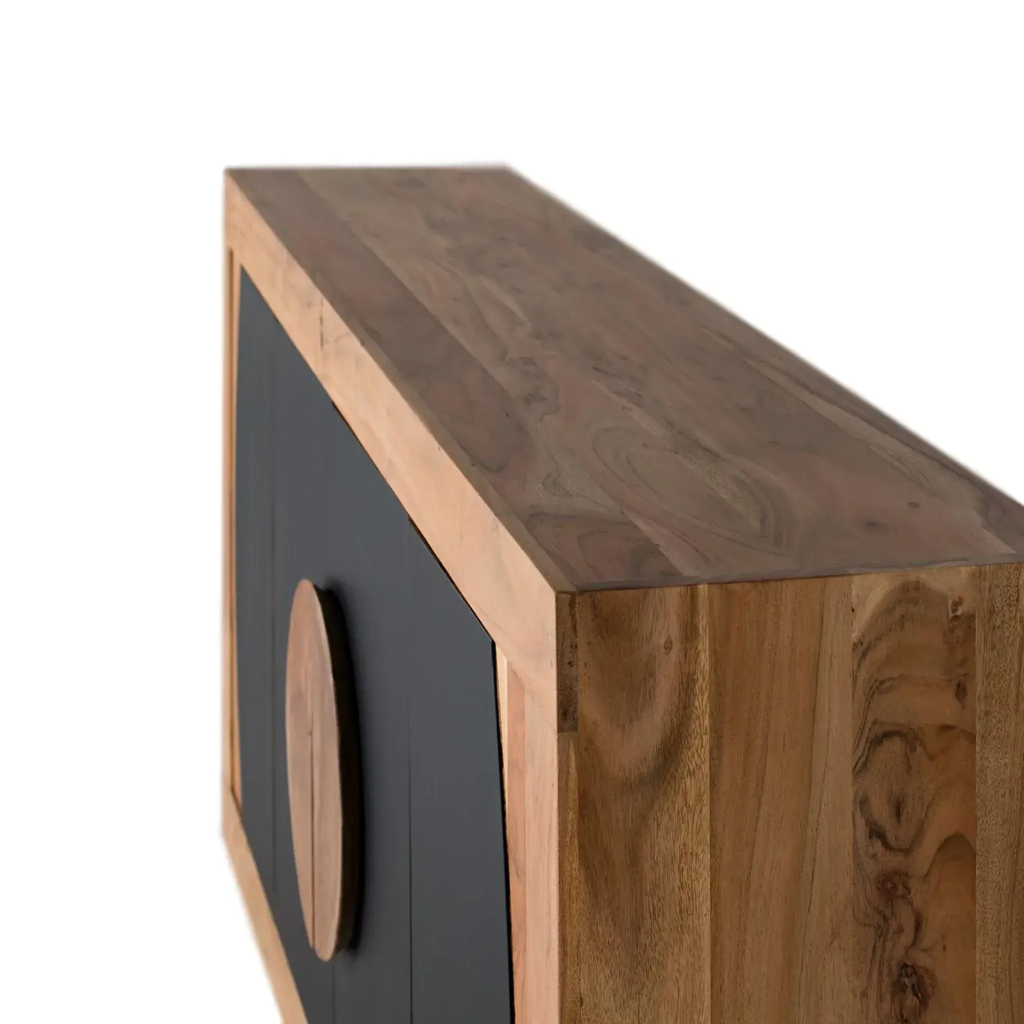 Voir la diapositive 3 : GINER Y COLOMER SL Buffet en bois d'acacia 160cm style rustique contemporain