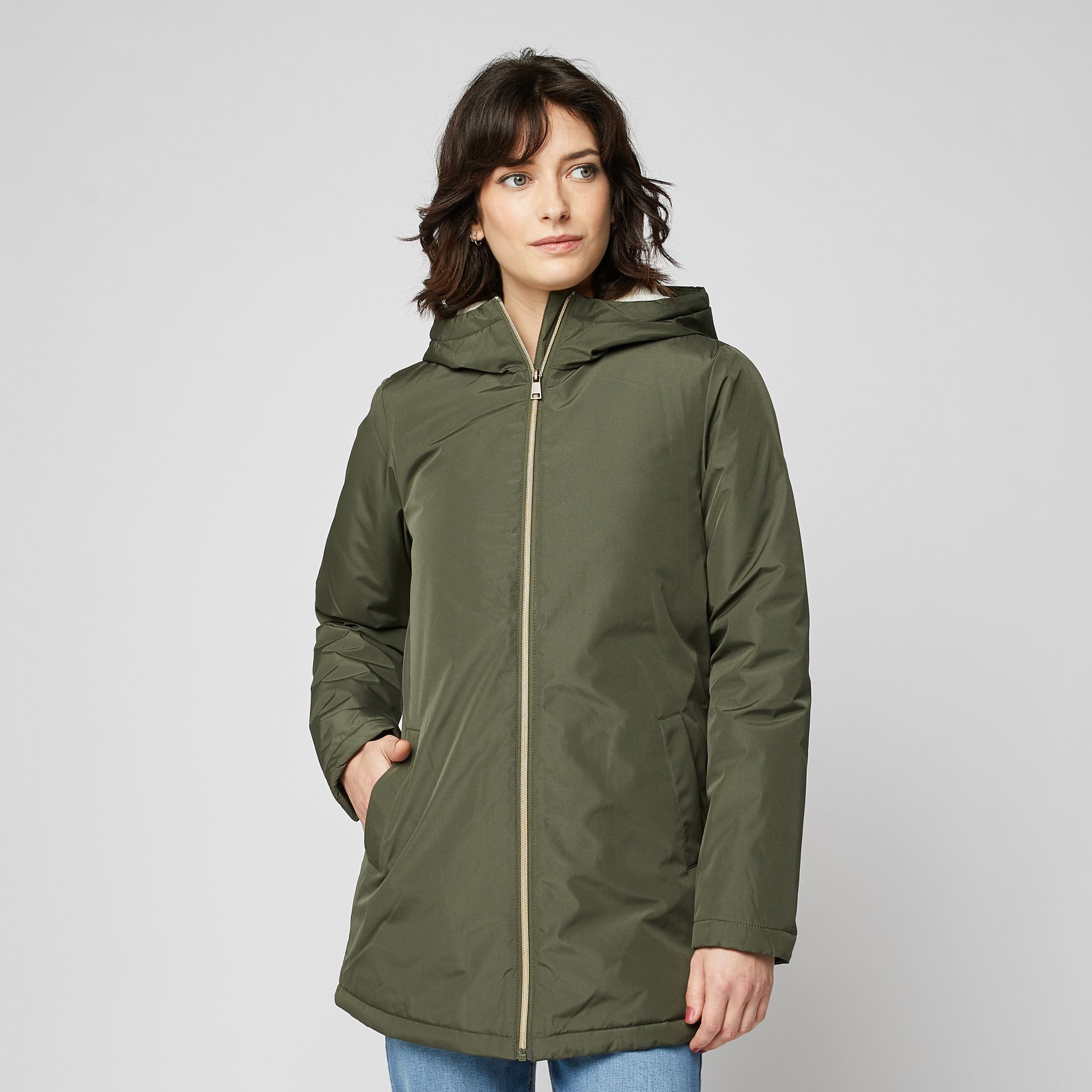 Parka Horze Aurora Pour Femme - Imperméable, Doublée, Jupe Amovible - Pour équitation Et Ville - 3