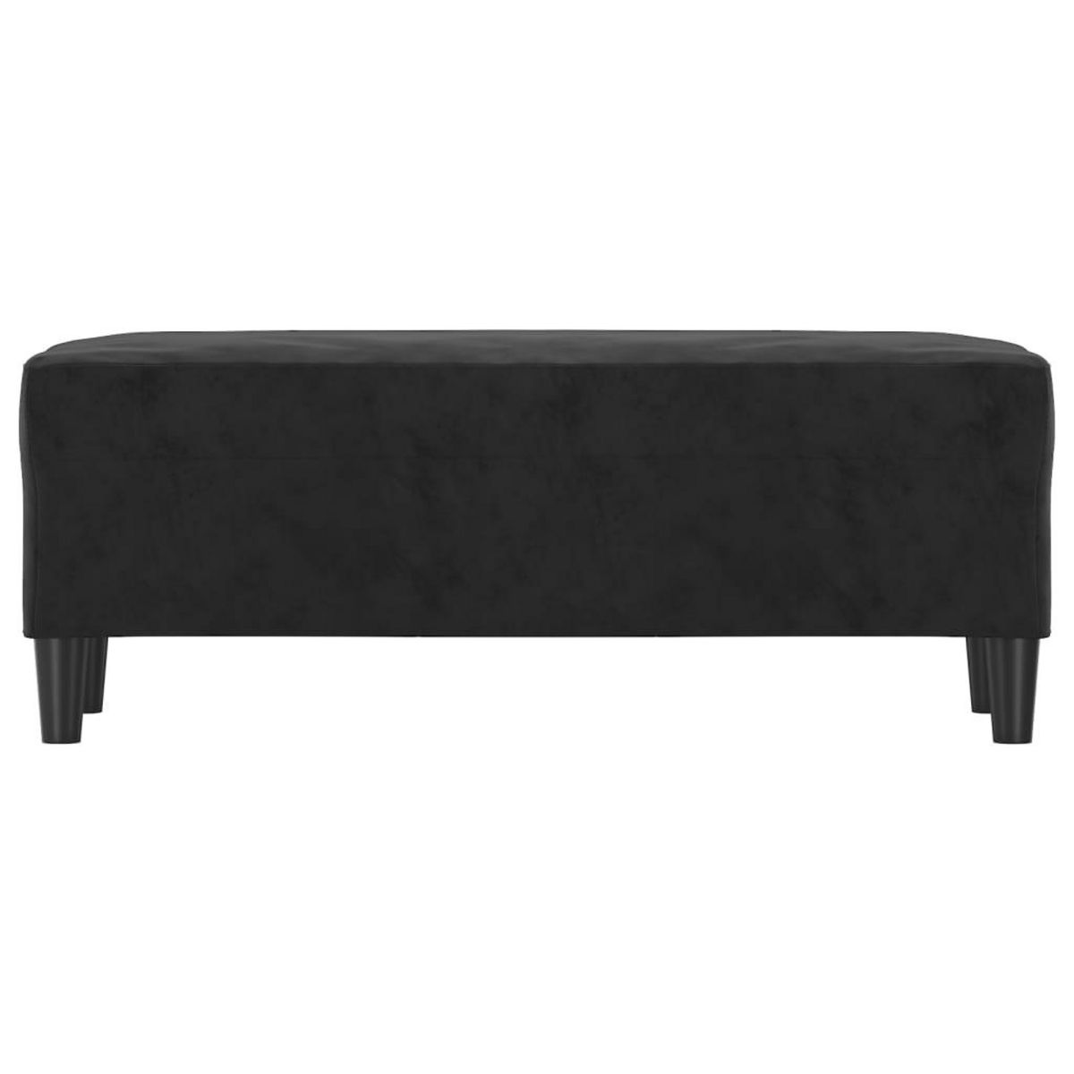 VIDAXL Banc Noir 100x35x41 cm Velours