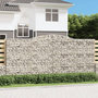 Voir la diapositive 1 : VIDAXL Paniers a gabions arques 7 pcs 400x30x180/200 cm Fer galvanise