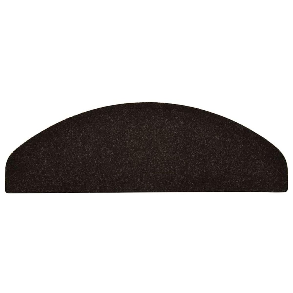 VIDAXL Tapis d'escalier autocollant 30 pcs marron fonce 65x21x4 cm