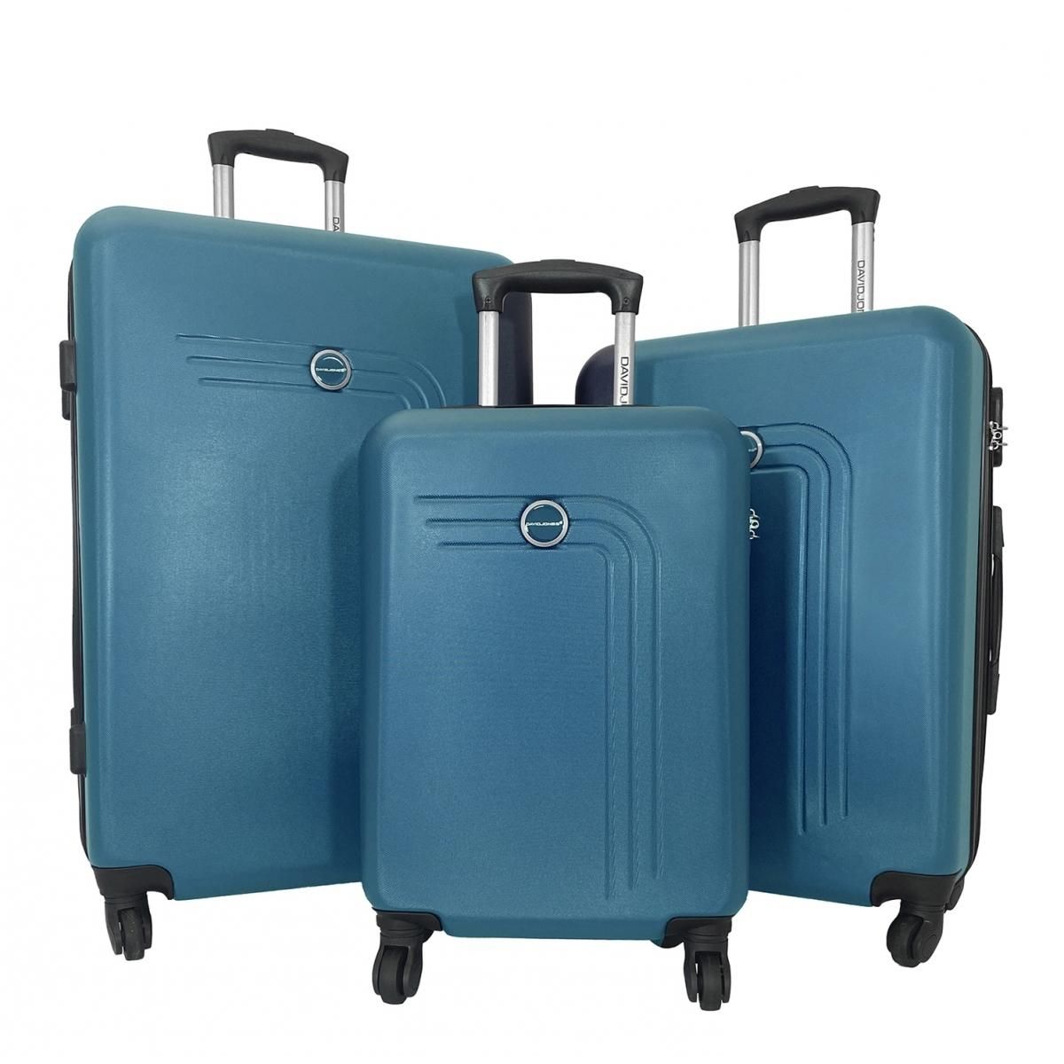 David Jones Lot 3 valises rigides dont 1 valise cabine