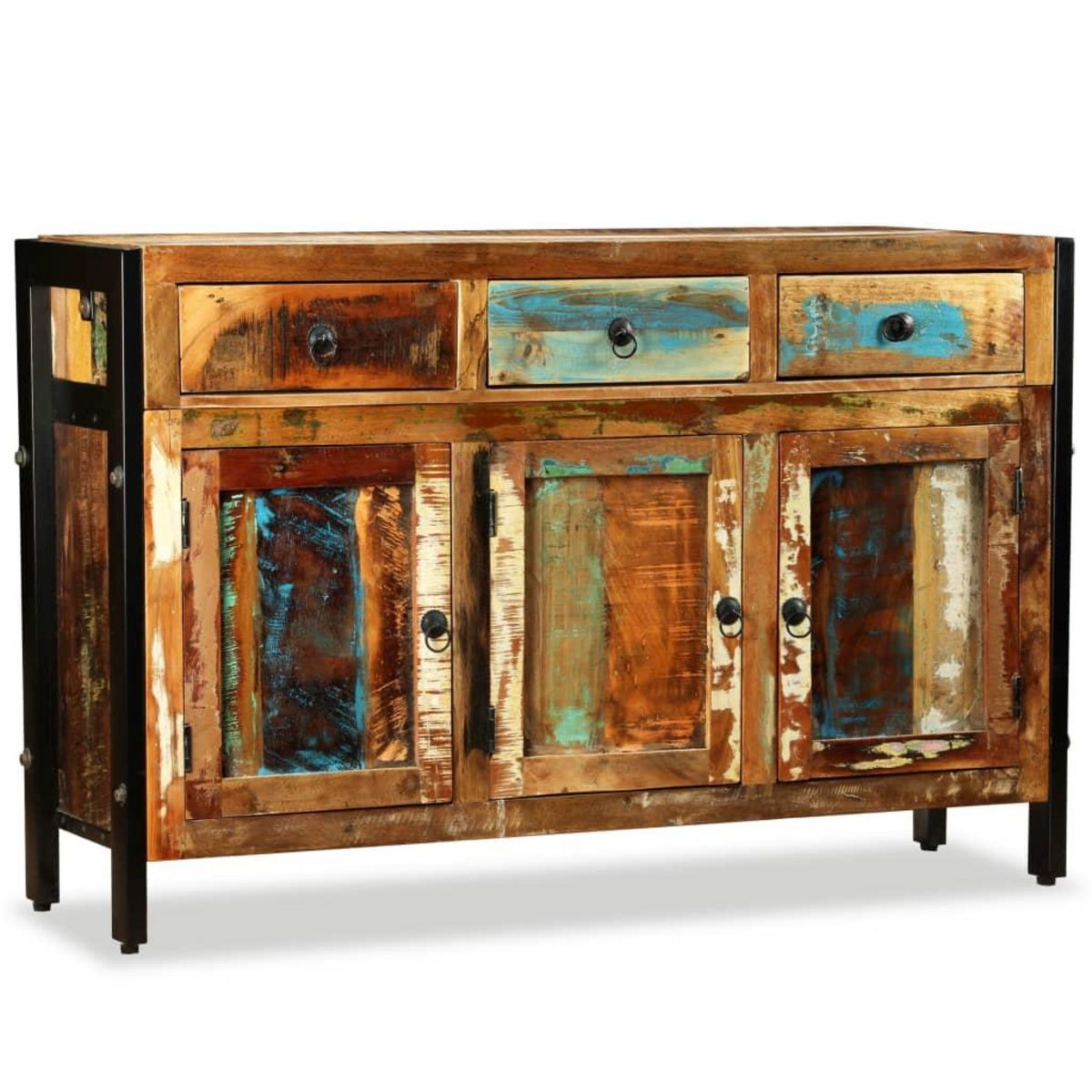 VIDAXL Buffet Bois de recuperation massif 120x35x76 cm