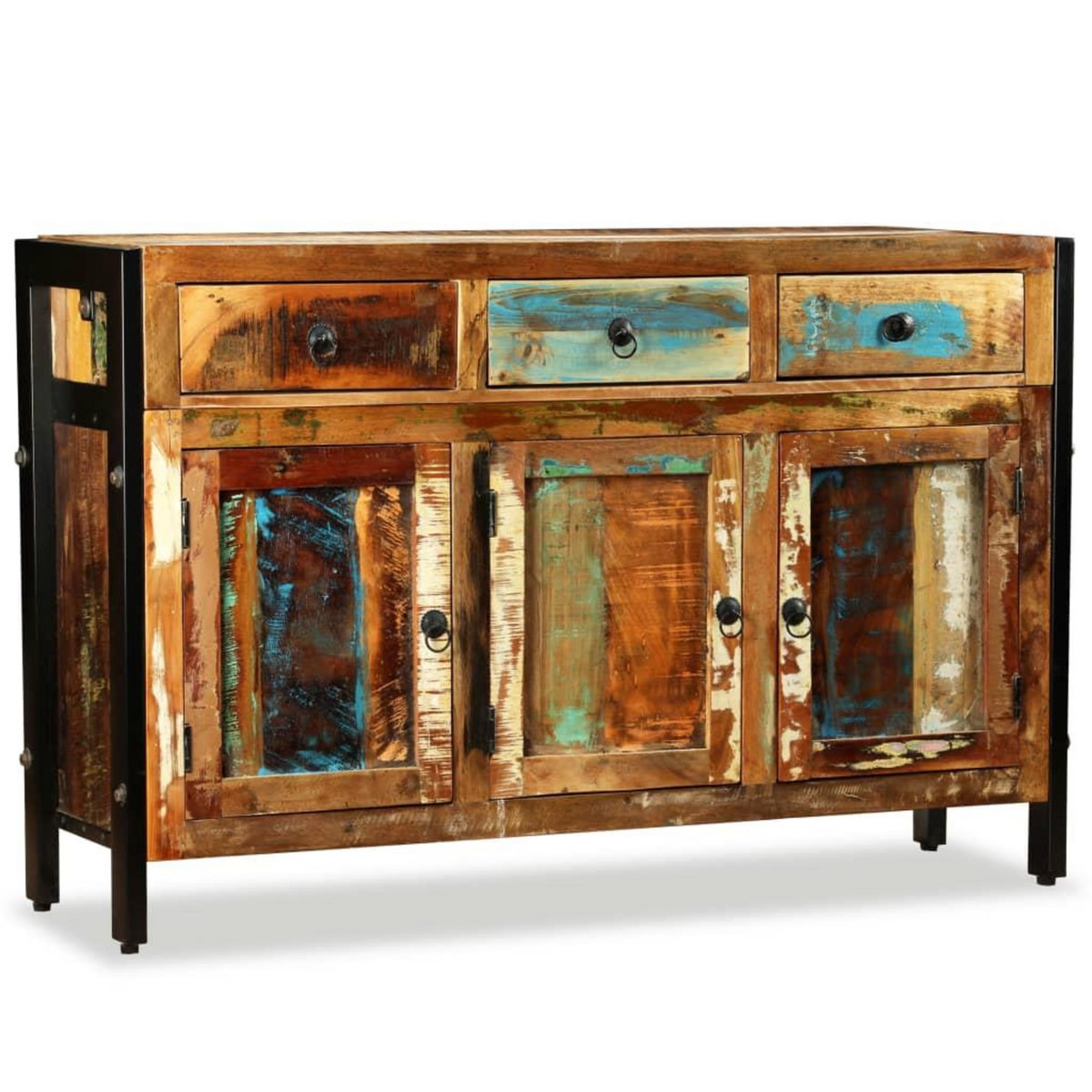 VIDAXL Buffet Bois de recuperation massif 120x35x76 cm
