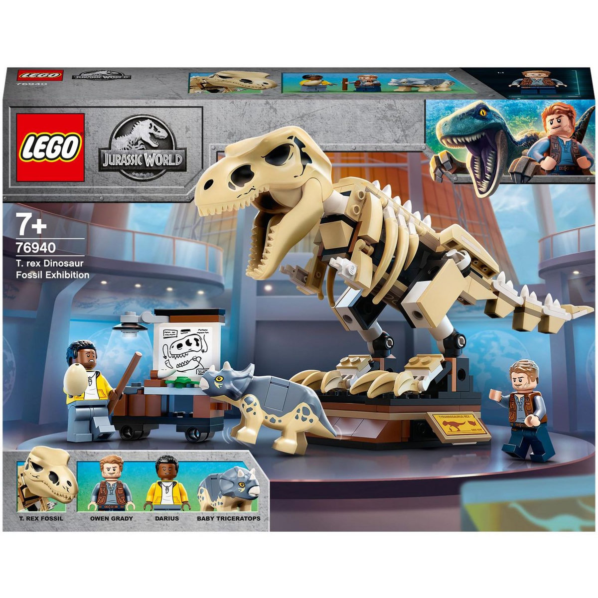 LEGO Jurassic World 76940 L&rsquo;Exposition du Fossile du T. Rex