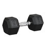 Voir la diapositive 1 : HOMCOM Haltère hexagonal 12,5 Kg - hexagon dumbbell musculation fitness - fonte caoutchouté