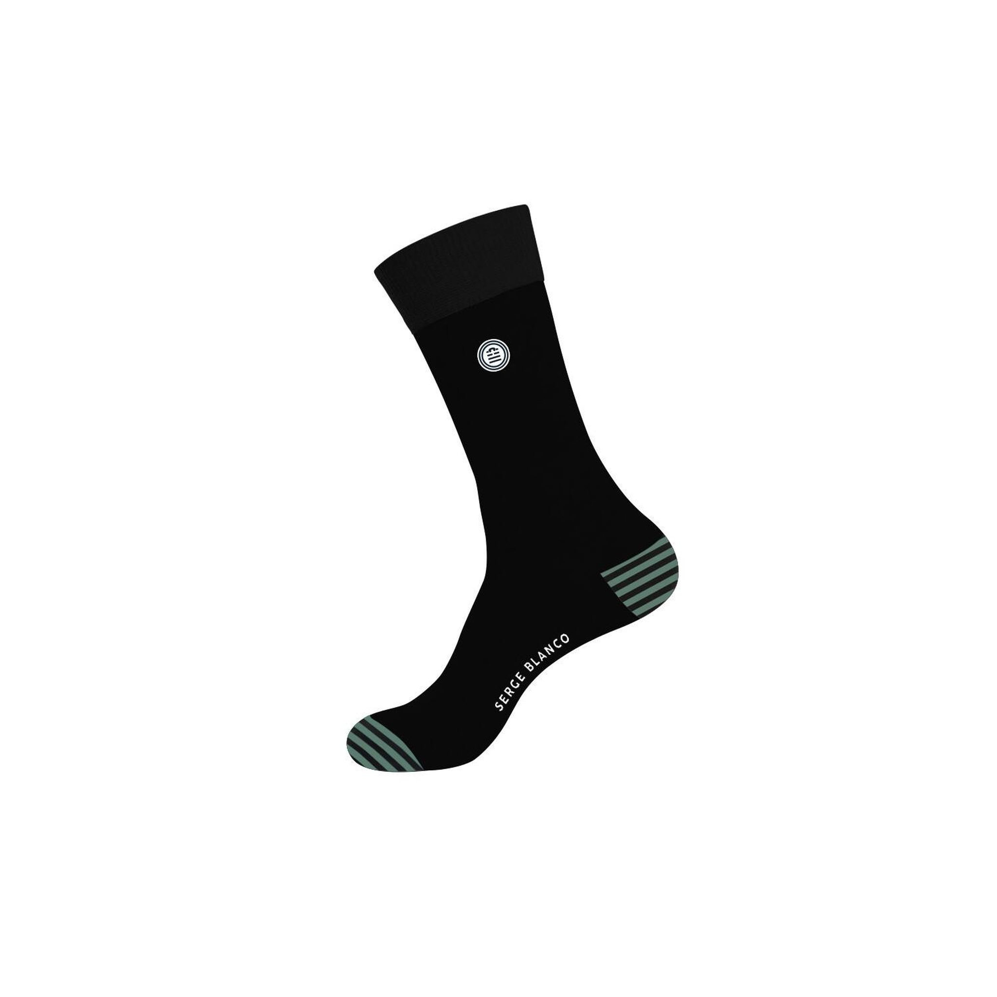 Voir la diapositive 3 : SERGE BLANCO Lot de 6 paires de chaussettes de ville homme unies modèle D