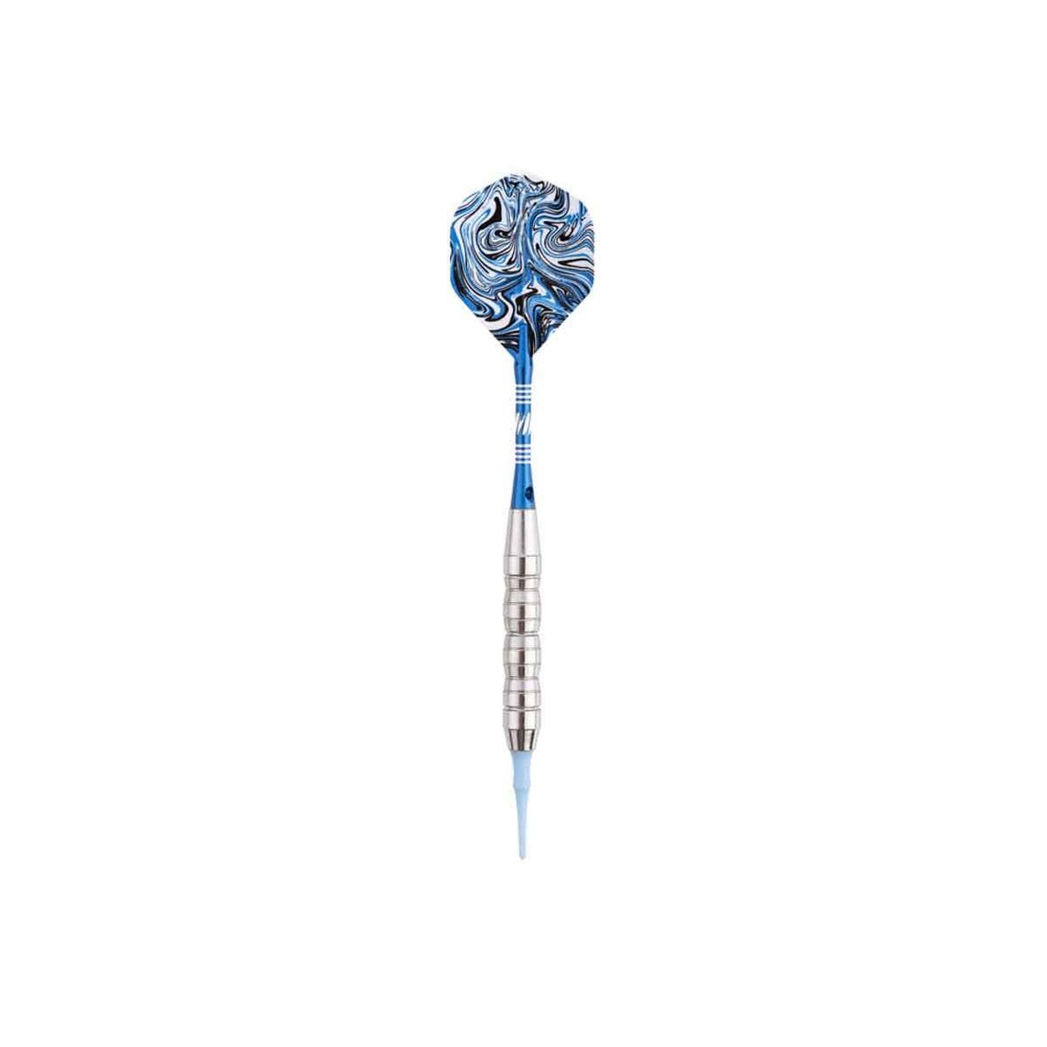 Voir la diapositive 4 : DE FAUGERES Jeu de 3 Fléchettes à Pointe Plastique  Water  15cm Bleu
