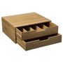 Voir la diapositive 2 : FIVE Porte-Capsules  2 Tiroirs  34cm Naturel