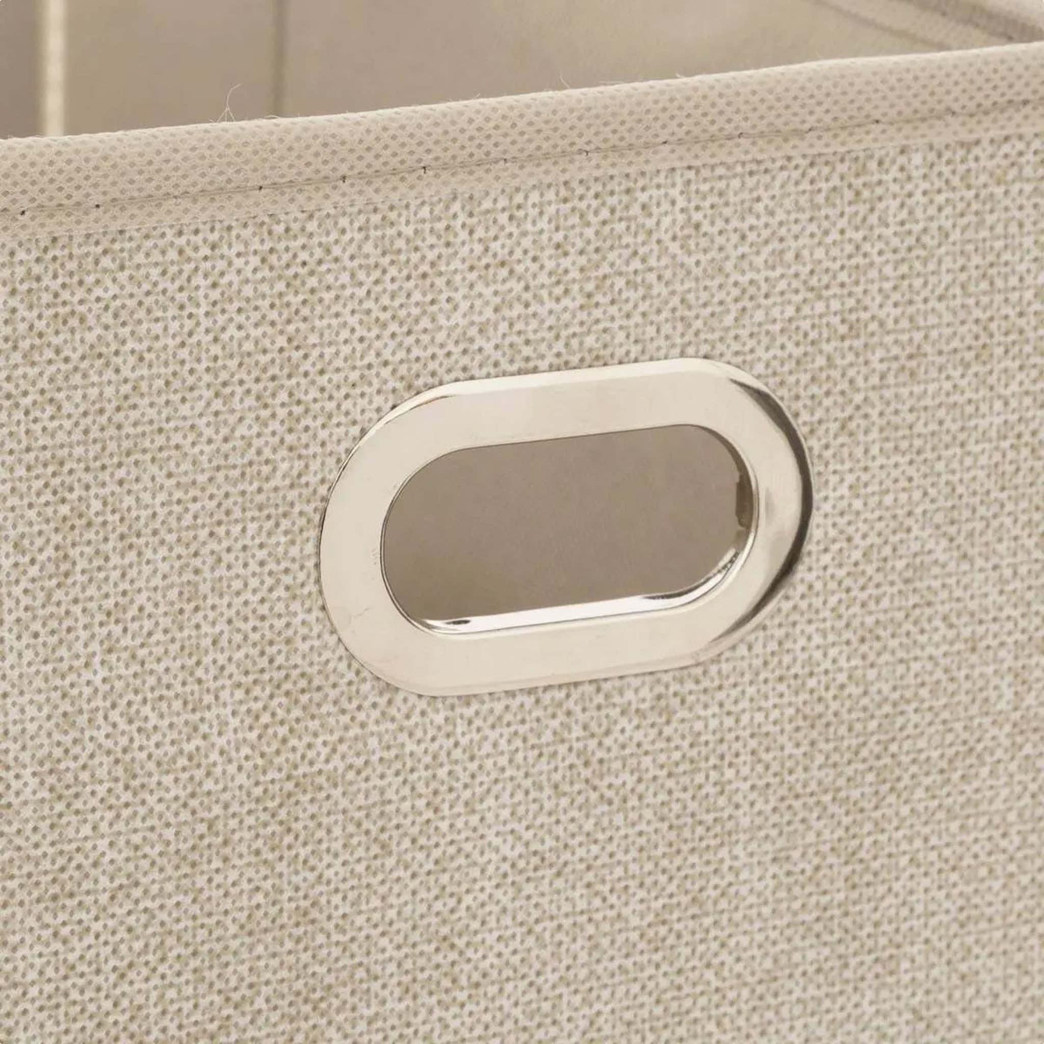 Voir la diapositive 2 : FIVE Boîte de rangement pliable  mix n'modul  15x31cm beige chiné