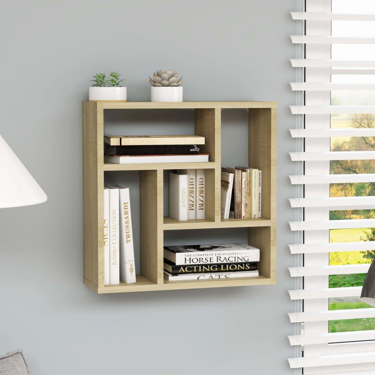 VIDAXL Etagere murale Chene sonoma 45,1x16x45,1 cm Bois d'ingenierie