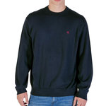 CALVIN KLEIN JEANS Sweat Marine Homme Calvin Klein Jeans Eu Ls Cotton Relaxed. Coloris disponibles : Bleu