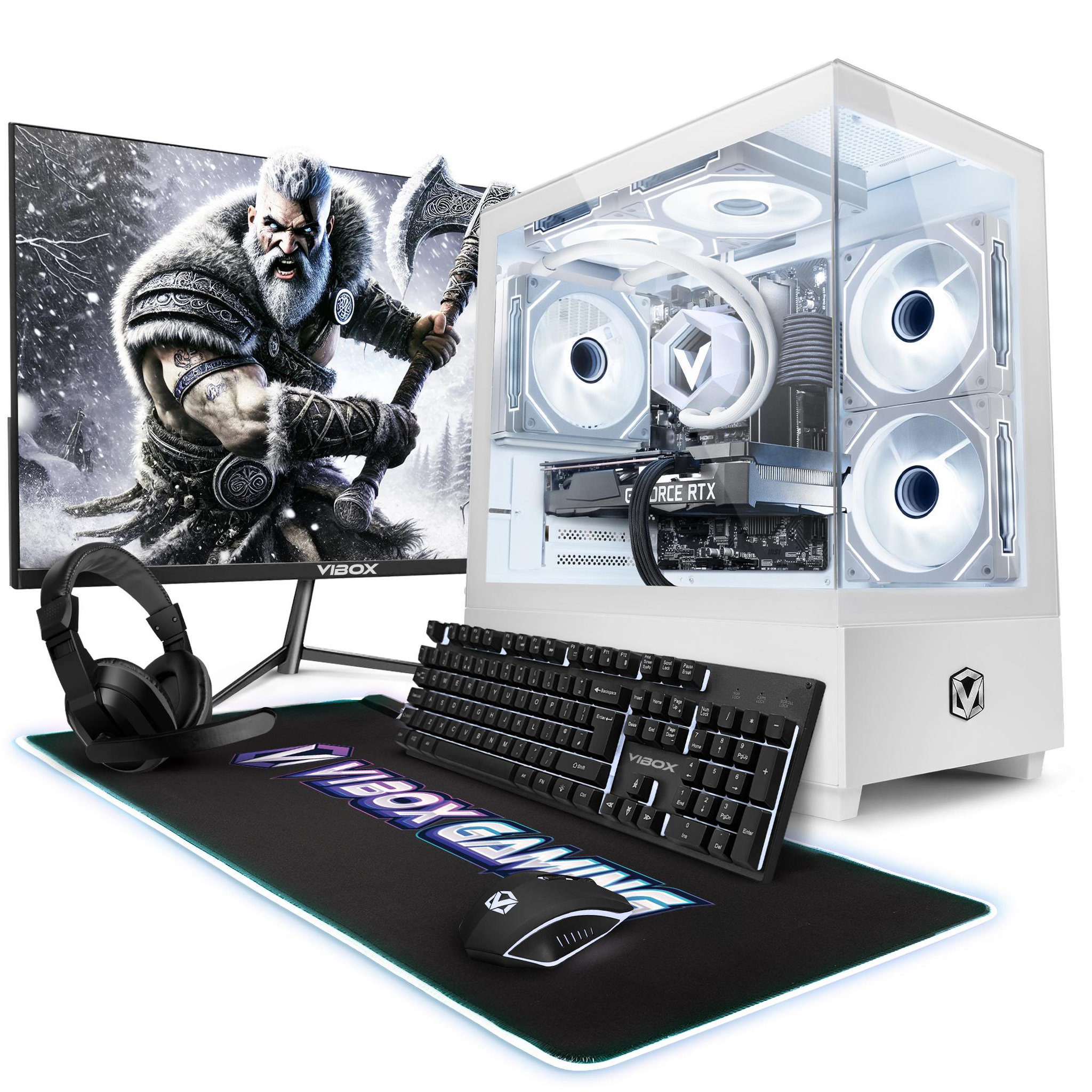 VIBOX PC Gamer Complet - Ryzen 7 5700X, RTX 5060 Ti, 16 Go RAM, 1 To SSD, Windows 11, WiFi + Bluetooth 5.4