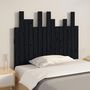 Voir la diapositive 3 : VIDAXL Tete de lit murale Noir 95,5x3x80 cm Bois massif de pin