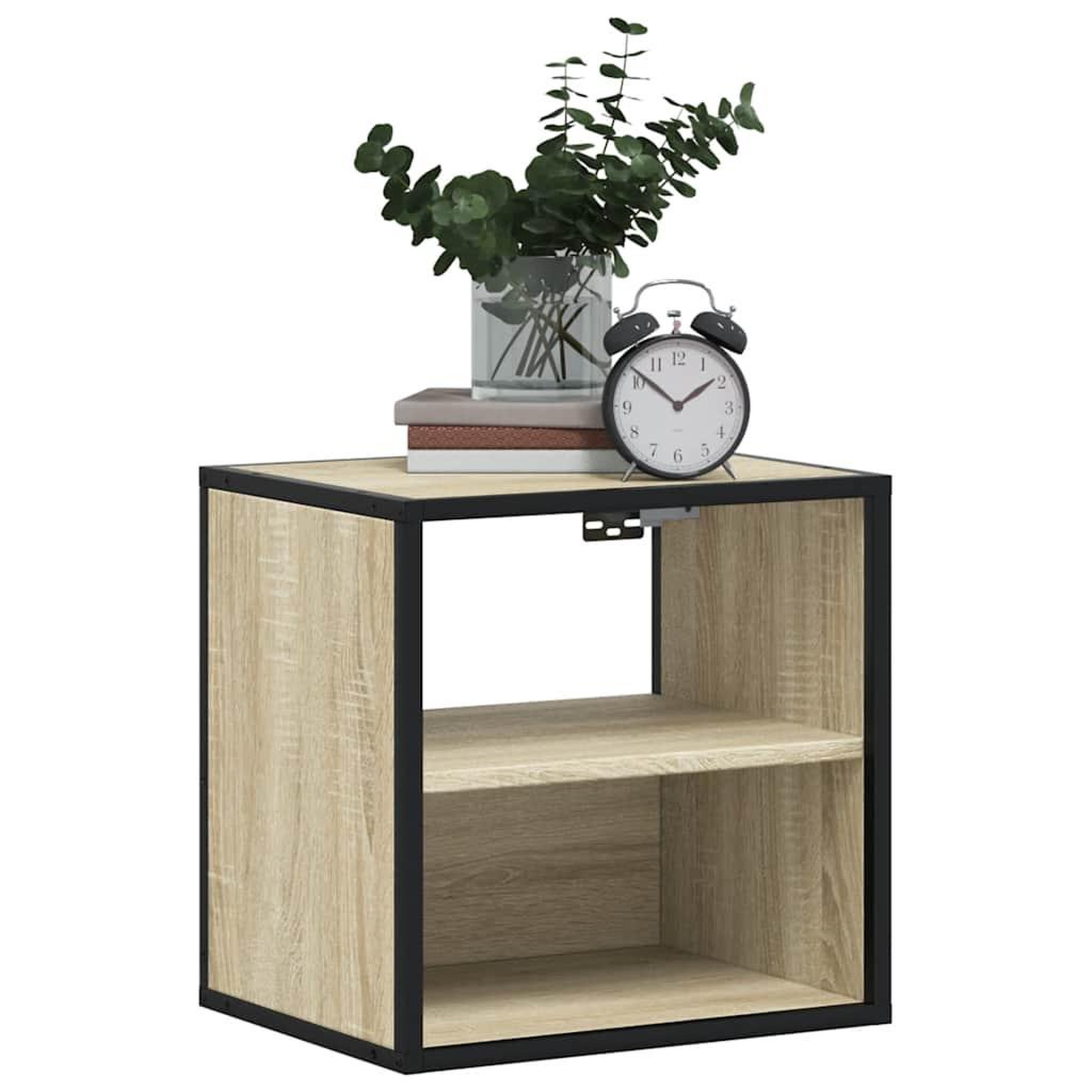 Voir la diapositive 3 : VIDAXL Tables de chevet murales 2 pcs chene sonoma 40x31x39,5 cm