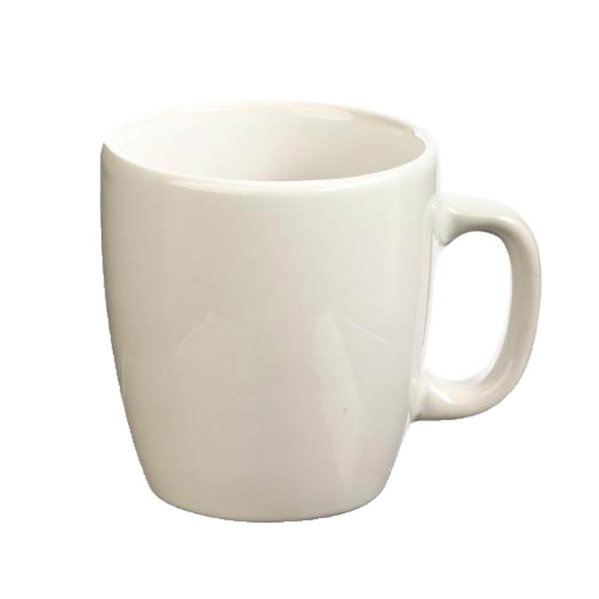 Voir la diapositive 2 : SECRET DE GOURMET Lot de 6 mugs  colorama  18cl blanc